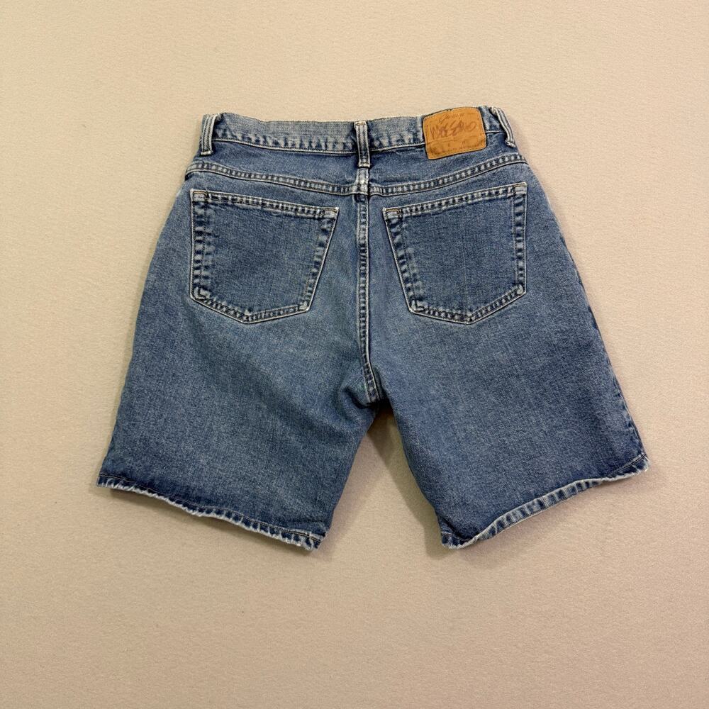 Vintage Mossimo Jean Shorts Men's 32 Blue 10" Inseam Denim Jorts 90s USA Made - Picture 6 of 10
